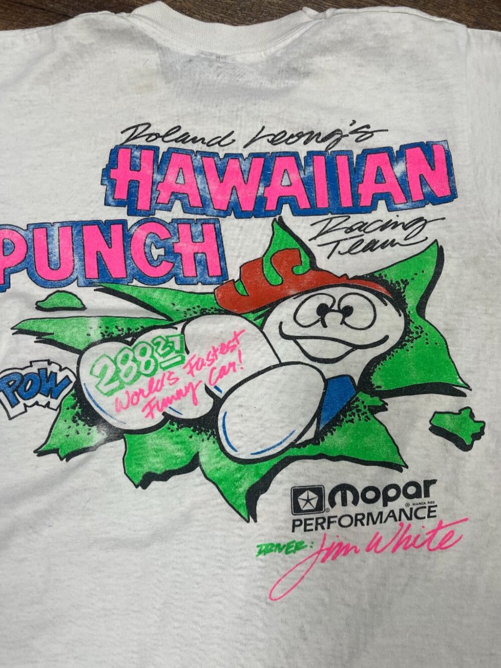 Vintage Hawaiian Punch NHRA Funny Car Double Sided Tee USA - Picture 3 of 8
